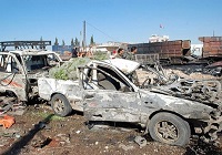 انفجار تروریستی با 30 کشته در شهر حماة سوریه + تصاویر