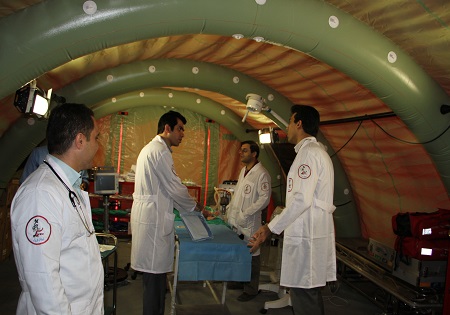ویزیت ۶۷۰۰ بیمار در بیمارستان صحرایی زرنه ایلام