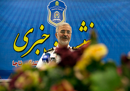 تصاویر/نشست خبری رئیس پلیس راهنمایی و رانندگی ناجا