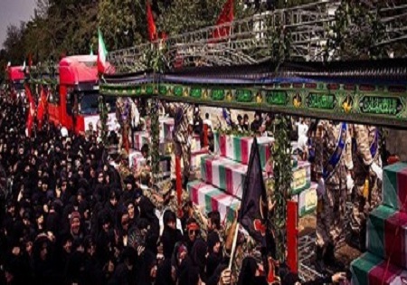 تشییع پیکر مطهر۸۲ شهید دفاع مقدس در۲۲ استان کشور+جزئیات