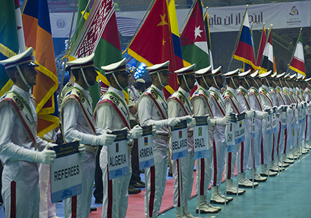تصاویر/ افتتاحیه بیست و دومین دوره مسابقات تکواندو نظامیان جهان