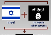 عکس/ پرچم جدید داعش و رژیم صهیونیستی!