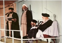 تصاویری از مراسم تنفیذ دومین ریاست جمهوری آیت الله خامنه‌ای توسط امام خمینی