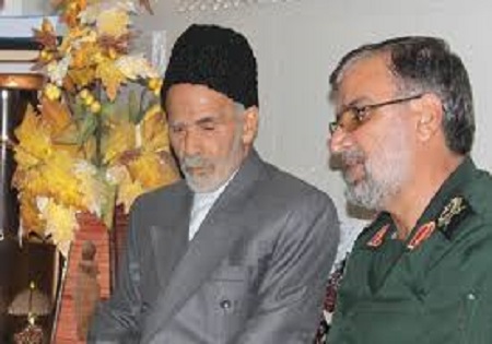 پیکر پدر سردار شهید دل آذر در قم به خاک سپرده شد