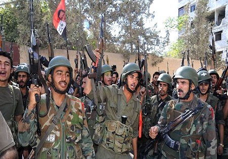 پیشروی ارتش سوریه و نیروهای دفاع ملی در