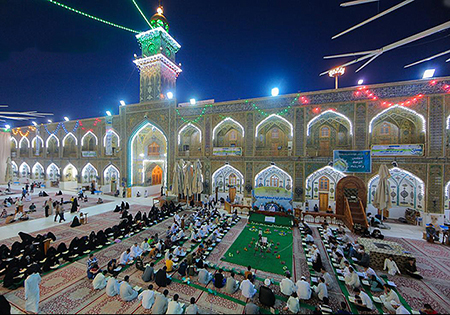 تصاویر/محفل انس با قرآن در صحن مطهر علوی