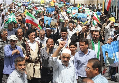 راهپیمایی روز قدس در اهواز + تصاویر