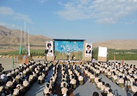 آموزش تخصصی 4 هزار نفر از مسولین بسیج دانش آموزی فارس در تابستان 94 / بزرگ ترین اردوی تربیتی تشکیلاتی کشور در مرکز آموزش امام علی (ع) شیراز
