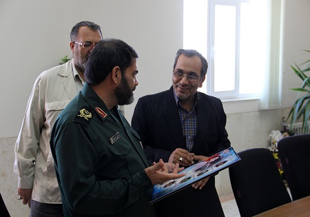 دیدار مدیر کل حفظ آثار دفاع مقدس سیستان و بلوچستان با فرمانده سپاه سلمان