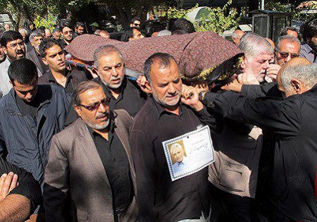 پیکر پدر شهیدان شاه حسینی تشییع شد
