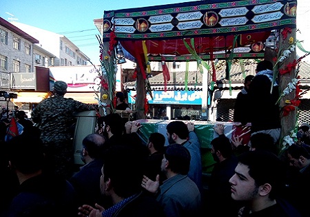 دو شهید گمنام در دانشگاه آزاد اسلامی رشت آرام گرفتند