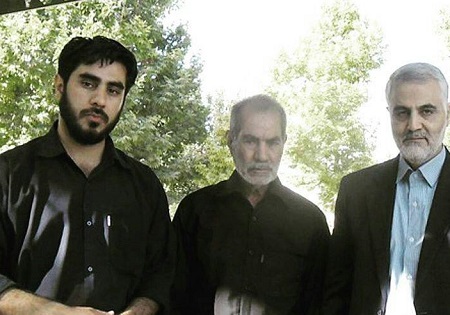 سردار سلیمانی در کنار خانوداه شهید مدافع حرم + عکس