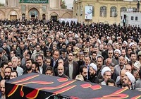 مراسم اربعین عالم ربانی آیت الله سید احمد عبادی در خوسف برگزار شد