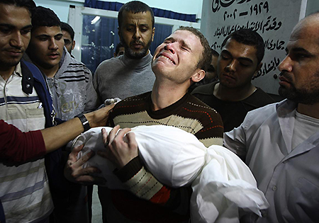 تصاویر/ جنایت صهیونیست ها در غزه
