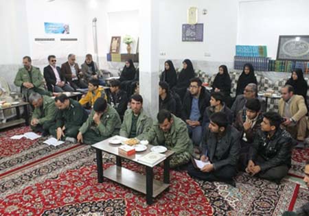 دیدار بسیجیان ناحیه مقاومت بسیج اشکذر با امام جمعه شهرستان