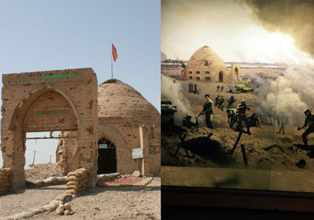 مسجدی که در خط مقدم ایستاده است +عکس