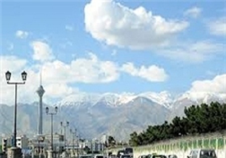شاخص کیفیت هوای شهر تهران در شرایط سالم قرار گرفت