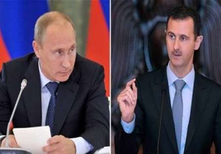 اسد و پوتین بر ادامه مبارزه با گروه‌های تروریستی تاکید کردند