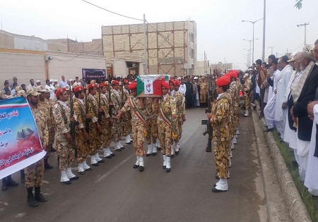 پیکر جانباز شهید امیر نارویی در شهرستان زابل تشییع شد