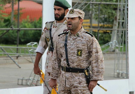 عکس/شهید مدافع حرم در رزمایش اقتدار ثار الله