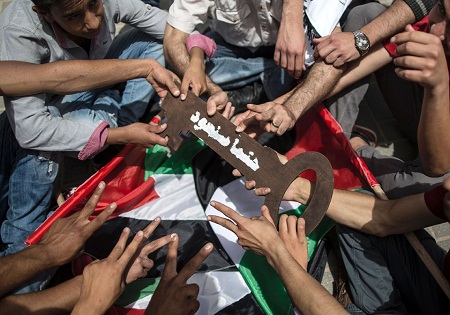 حمله نظامیان صهیونیستی به تظاهرکنندگان فلسطینی در «یوم النکبه»