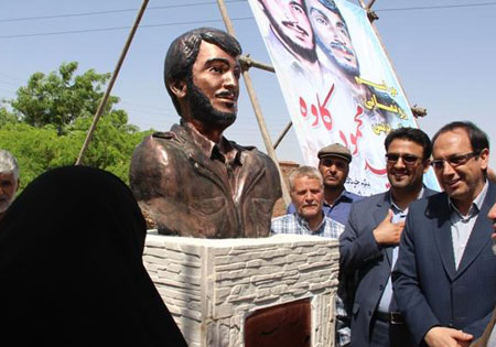 تندیس سردار شهید کاوه در قاینات رونمایی شد