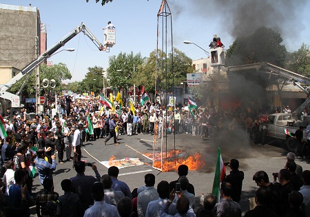 راهپیمایی روز قدس در زنجان برگزار شد