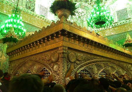 عکس/ زیارت جانبازان از حرم امام رضا (ع)