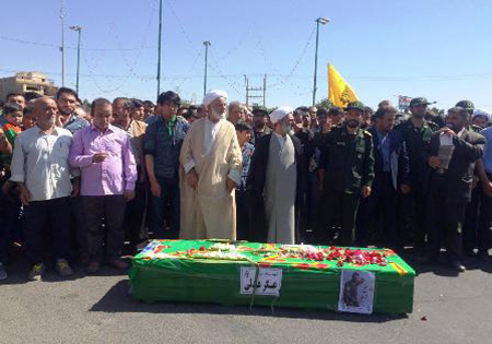 تشییع پیکر شهید 