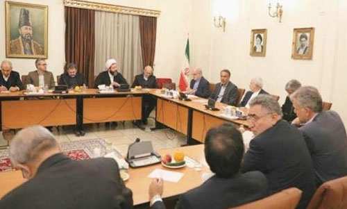 ظريف يلتقي مع اعضاء لجنة العمران في مجلس الشورى الإسلامي