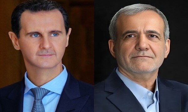 الرئيس بزشكيان يؤكد باتصال مع الرئيس الأسد دعم بلاده لسوريا والمقاومة وتعزيز علاقات البلدين