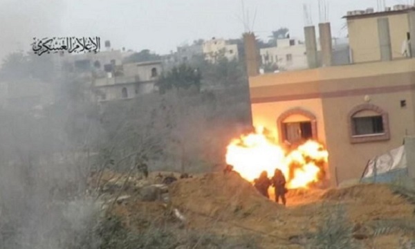 القسام تنفذ كمينا مركبا بقوة صهيونية شرق غزة