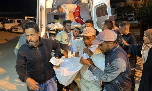 استشهاد 21 فسلطينيا جراء قصف الاحتلال على شمال غزة