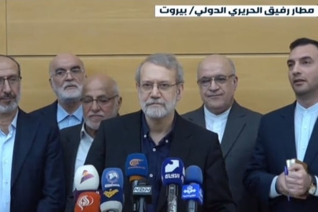 لاريجاني من بيروت: اتضح صدق قول السيد نصر الله أنّ جميع الدول قد تكون عرضة لعدوان
