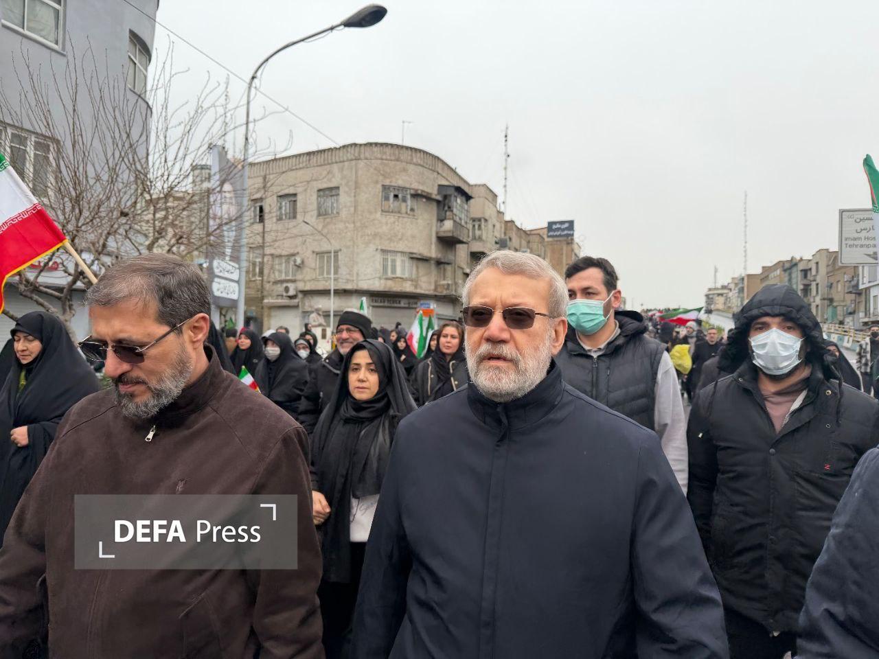 لاريجاني : كلما تكاثفت الضغوط ازداد الشعب الايراني قوة وصلابة