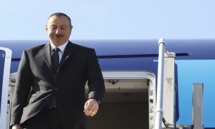 Azeri President Aliyev arrives in Tehran