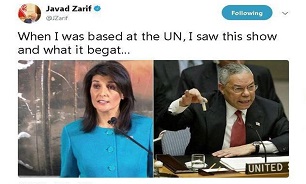 Iran’s Zarif Likens Haley’s Speech to US Claims on Iraq’s WMD Program
