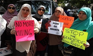 Hundreds Protest Myanmar at UN in NYC