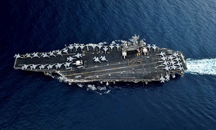 US Warship Ronald Reagan Joins Fleet Review off South Korea