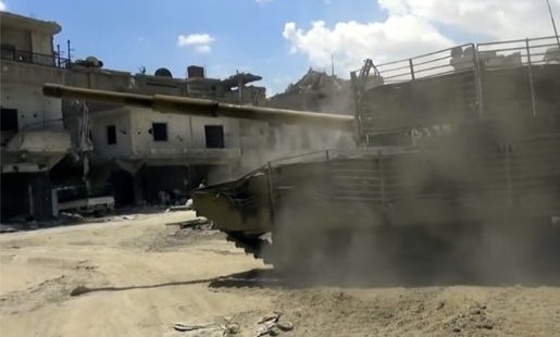 Army pounds terrorists in al-Hajar al-Aswad neighborhood