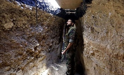 Syrian Army Discovers Terrorists' Long Tunnel, Chemicals in Southern Damascus