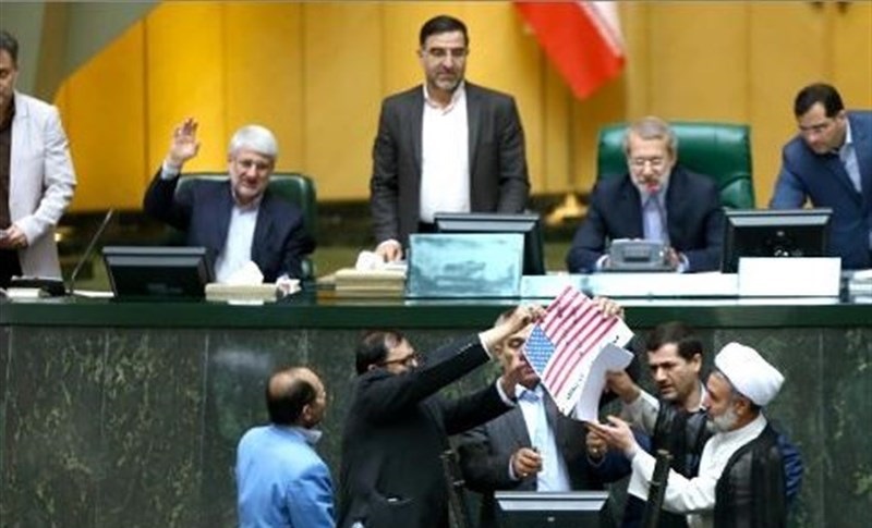 Iranian MPs Set Fire to JCPOA After US Exit