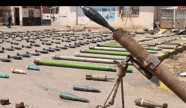Syrian Army Uncovers Large Weapons Cache in Darayya