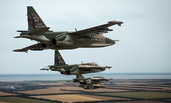 Syrian-Russian Warplanes Pound Terrorists in Hama, Idlib Provinces