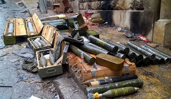 More Israeli Weapons Discovered in Terrorists' Positions in Southern Damascus