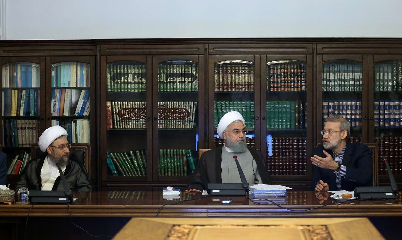 Heads of Iran trio branches discuss new econ conditions