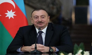 Azerbaijani president congratulates Rouhani on Islamic Revolution anniv.