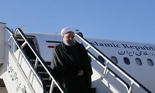 Pres. Rouhani returns home from Russia