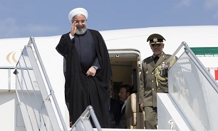 President Rouhani arrives in Khuzestan province