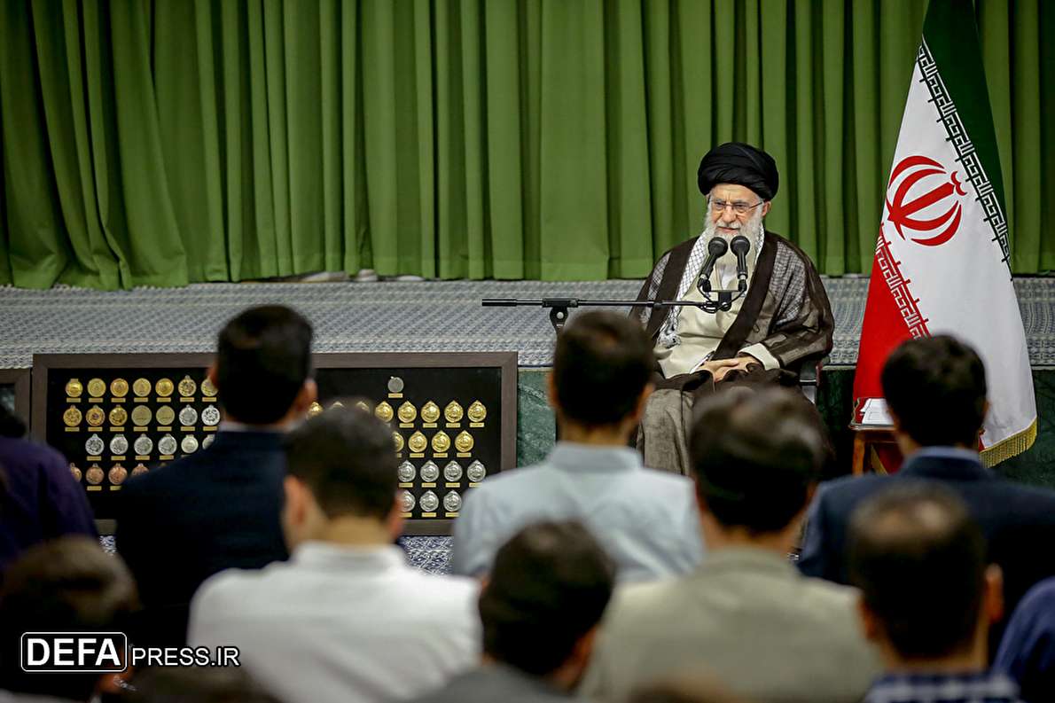 Leader's meeting with Iran U21 volleyball, medalists of science olympiads